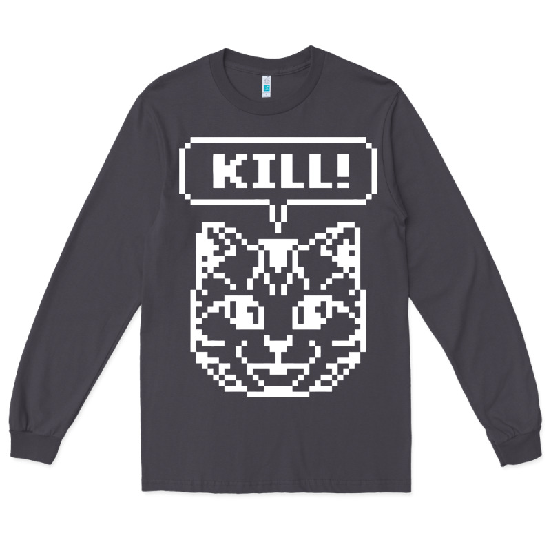 Kill No More Heroes Cat Long Sleeve Tee by artisFamous | Teevron