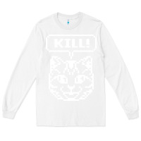 White kill no more heroes cat Long Sleeve Tee - artisFamous