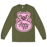Army Green pig piggy costume Long Sleeve Tee - artisFamous