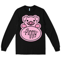 Black pig piggy costume Long Sleeve Tee - artisFamous