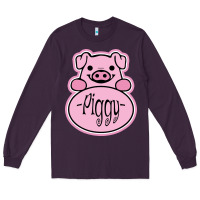 Plum pig piggy costume Long Sleeve Tee - artisFamous