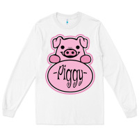 White pig piggy costume Long Sleeve Tee - artisFamous