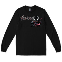 Black VENOM THE MOVIE Long Sleeve Tee - artisFamous