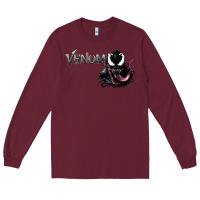 Burgundy VENOM THE MOVIE Long Sleeve Tee - artisFamous