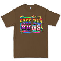 Cacao Free dad hugs pride Premium Tee - FaDigitalArtStudio