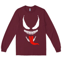 Burgundy VENOM THE MOVIE Long Sleeve Tee - artisFamous