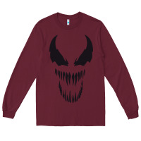 Burgundy VENOM THE MOVIE Long Sleeve Tee - artisFamous