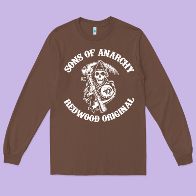 Sons Of Anarchy Long Sleeve Tee Designed By Artisfamous