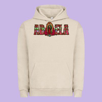 Abuela Floral Aztec Leopard Urban Hoodie Designed By Jasminsmagicworld