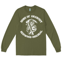 Army Green sons of anarchy Long Sleeve Tee - artisFamous