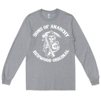 Heather Grey sons of anarchy Long Sleeve Tee - artisFamous