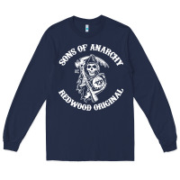 Navy sons of anarchy Long Sleeve Tee - artisFamous