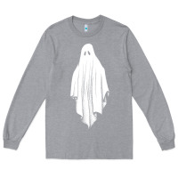 Heather Grey sheet ghost Long Sleeve Tee - artisFamous