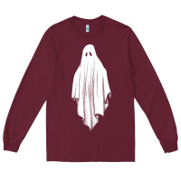 Burgundy sheet ghost Long Sleeve Tee - artisFamous