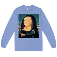 Colony Blue fernando botero mona lisa Long Sleeve Tee - artisFamous