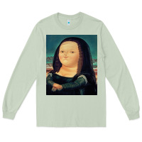 Matcha fernando botero mona lisa Long Sleeve Tee - artisFamous