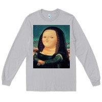 Moon Dust fernando botero mona lisa Long Sleeve Tee - artisFamous