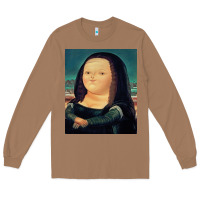 Toasted Coconut fernando botero mona lisa Long Sleeve Tee - artisFamous