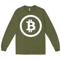 Army Green bitcoin Long Sleeve Tee - artisFamous