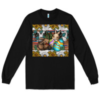 Black easter Long Sleeve Tee - CowhideDigitalArt