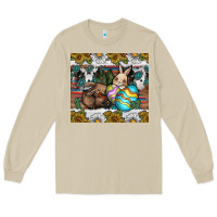 Mushroom easter Long Sleeve Tee - CowhideDigitalArt