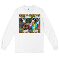 White easter Long Sleeve Tee - CowhideDigitalArt