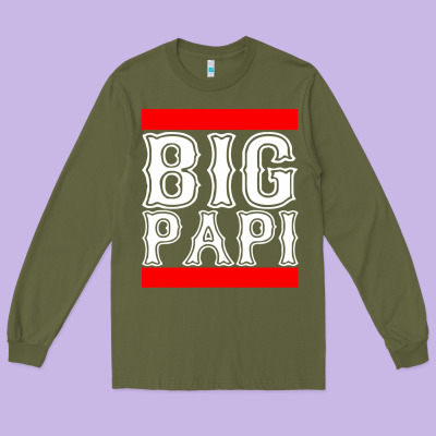 Big Papi Long Sleeve Tee Designed By Artisfamous