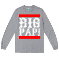 Heather Grey big papi Long Sleeve Tee - artisFamous