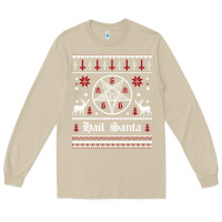 Mushroom hail santa ugly christmas sweater   sweatshirt Long Sleeve Tee - artisFamous