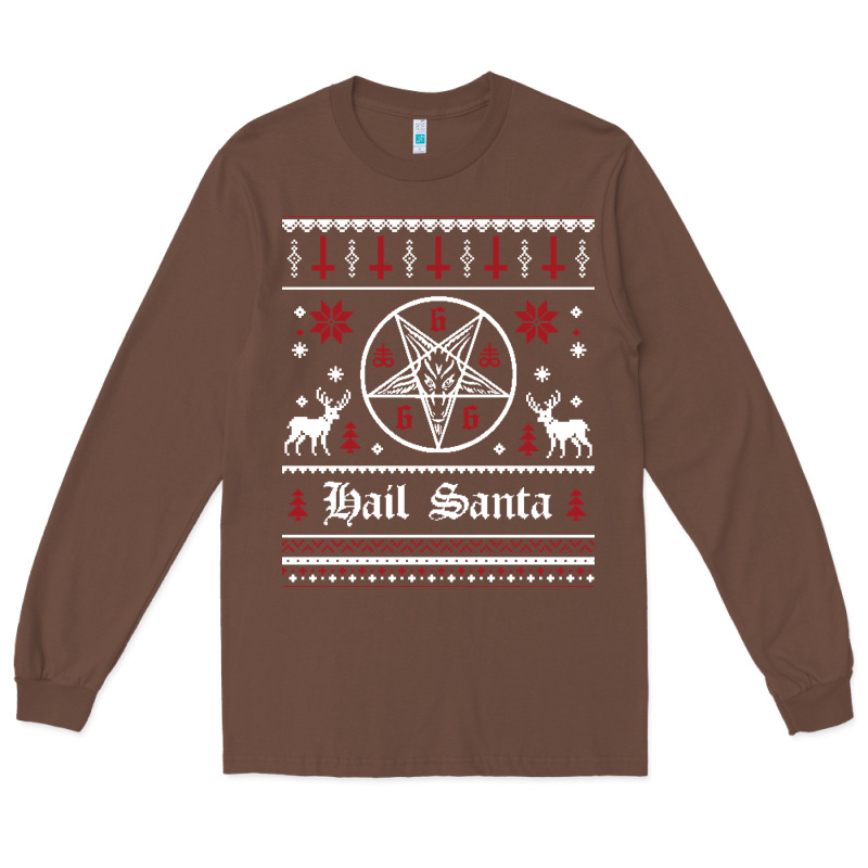 Hail Santa Ugly Christmas Sweater   Sweatshirt Long Sleeve Tee by artisFamous | Teevron