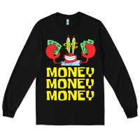 Black mr krabs love money Long Sleeve Tee - artisFamous