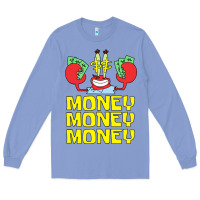 Colony Blue mr krabs love money Long Sleeve Tee - artisFamous