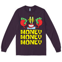 Plum mr krabs love money Long Sleeve Tee - artisFamous