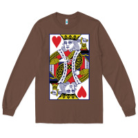Chestnut king of hearts Long Sleeve Tee - artisFamous