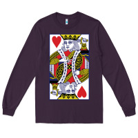 Plum king of hearts Long Sleeve Tee - artisFamous