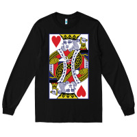 Black king of hearts Long Sleeve Tee - artisFamous