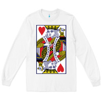 White king of hearts Long Sleeve Tee - artisFamous