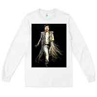 White adam lambert 01 Long Sleeve Tee - artisFamous