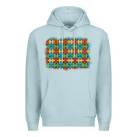 Blue Mist autism awareness background Premium Hoodie - Artiststas