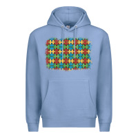 Colony Blue autism awareness background Premium Hoodie - Artiststas