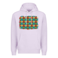 Lilac autism awareness background Premium Hoodie - Artiststas