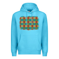 Ocean Blue autism awareness background Premium Hoodie - Artiststas