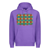 Purple autism awareness background Premium Hoodie - Artiststas