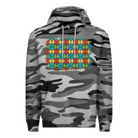 Slate Camo autism awareness background Premium Hoodie - Artiststas