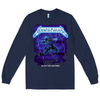 Navy blast the lightning Long Sleeve Tee - artisFamous