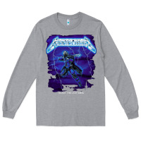 Heather Grey blast the lightning Long Sleeve Tee - artisFamous