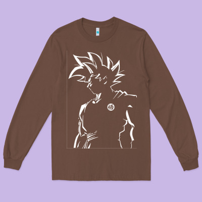 Goku Long Sleeve Tee Designed By Artisfamous