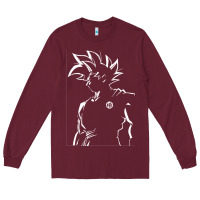 Burgundy Goku Long Sleeve Tee - artisFamous