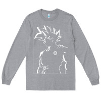Heather Grey Goku Long Sleeve Tee - artisFamous