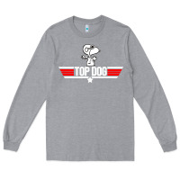 Heather Grey top dog Long Sleeve Tee - artisFamous